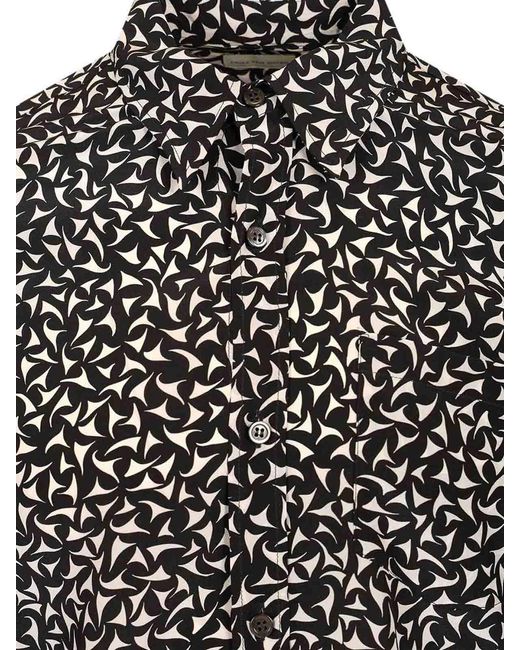 Dries Van Noten Black Silk Shirt for men
