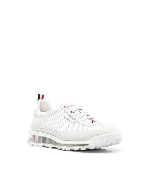 Thom Browne White Sole Detailed Sneakers