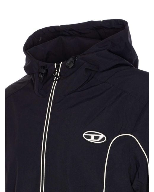 DIESEL Black J-Hives Raincoat for men