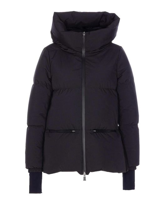 Herno Blue 2Layers Hooded Short Down Jacket Clothing