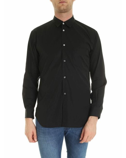 Comme des Garçons Black Side Zip Shirt for men