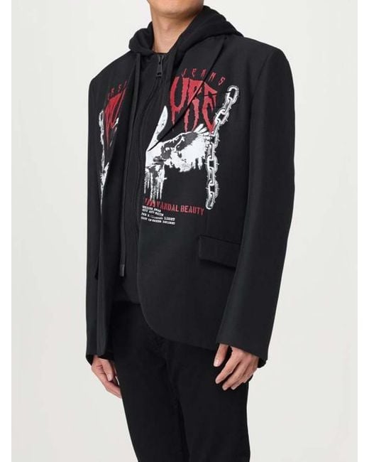 Versace Jeans Couture Black Swan Hood Jacket for men