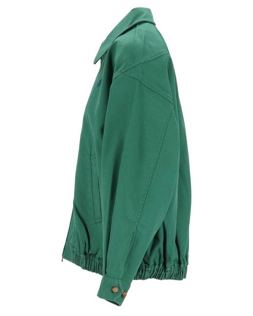Polo Ralph Lauren Green Oversized Cotton Windbreaker