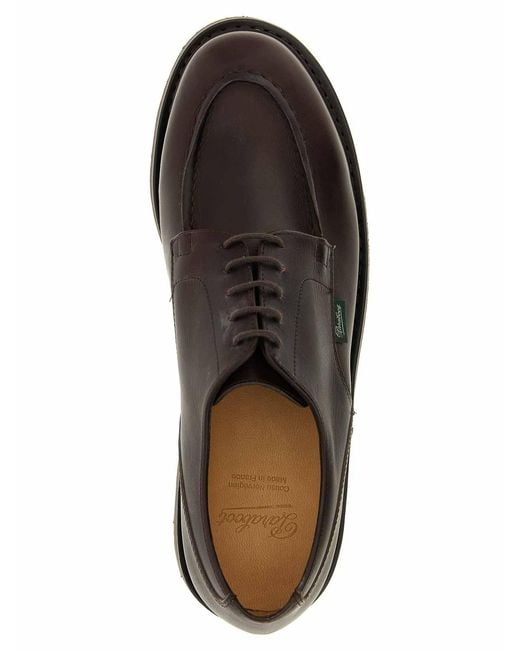 Paraboot Brown Chambord Derby Shoes for men