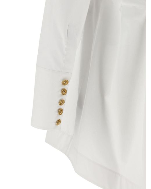 Balmain White Chemisier Dress