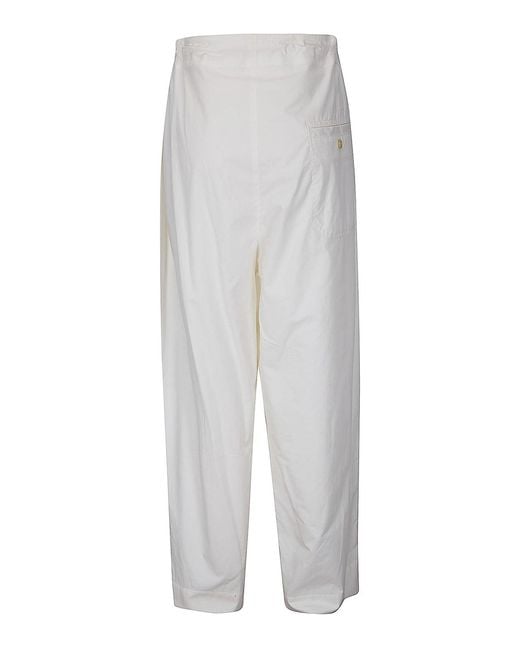 Hed Mayner White Embroidery Pant