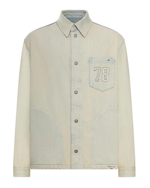 Golden Goose Deluxe Brand Natural Sand Denim Work Jacket for men