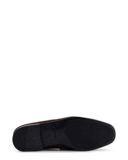 Tom Ford Brown Suede Moccasins for men