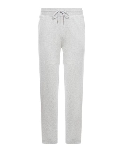 Brunello Cucinelli Gray Cotton-Blend Drawstring Tracksuit Bottoms for men