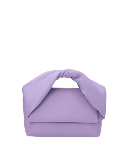 J.W. Anderson Purple Twister Midi Handbag