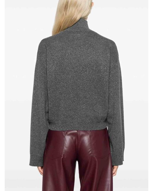 Fabiana Filippi Gray Lam Sweater