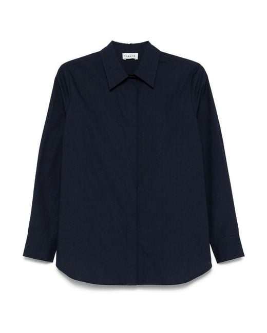 P.A.R.O.S.H. Blue Cotton Shirt