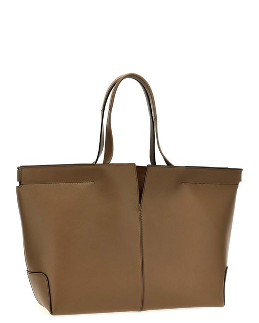 Tod's Brown Tods Di Bag Folio Shopping Bag