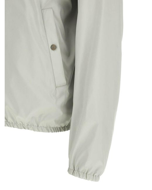 Herno Green Reversible Bomber Jacket for men