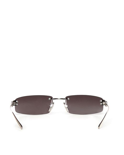Balenciaga White Gossip D-Frame Sunglasses