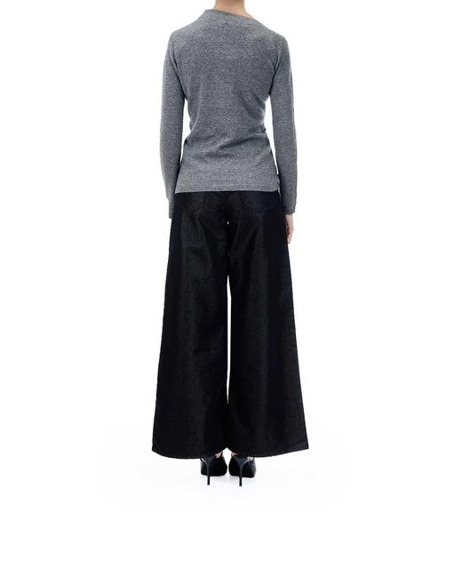 Karl Lagerfeld Gray Elegant Cashmere Sweater