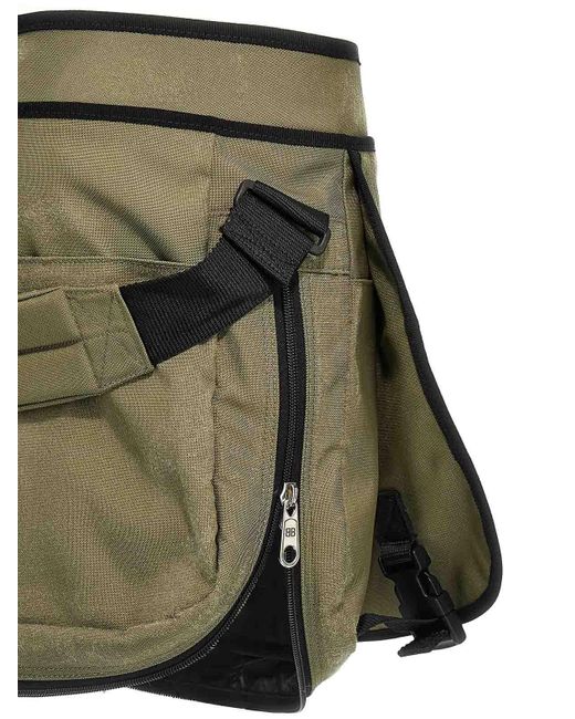Balenciaga Green 'Bag' Mini Skirt