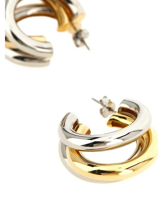 Rabanne Metallic Triple Hoop Earrings