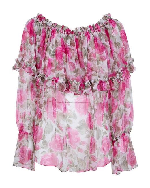 Chloé Pink Floreal Shirt