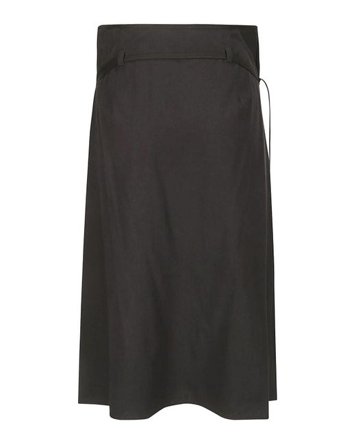 Lemaire Black Asymmetric Knotted Skirt