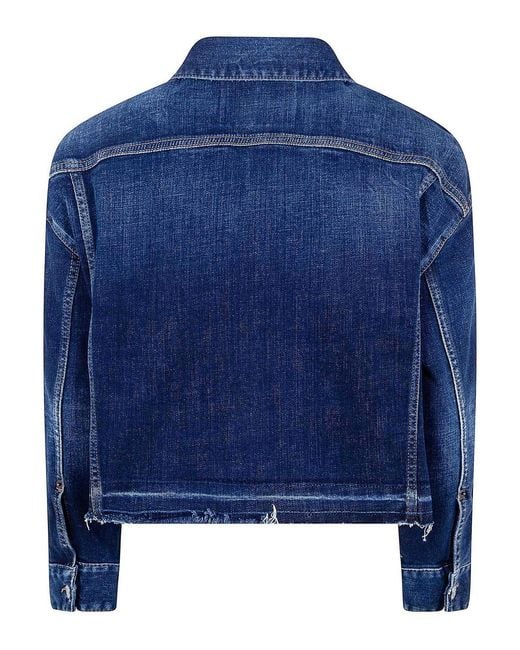 DSquared² Blue Cropped Jeans Jacket