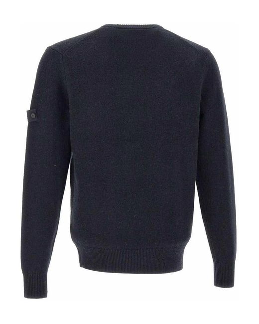 Peuterey Blue Sweater With Application for men
