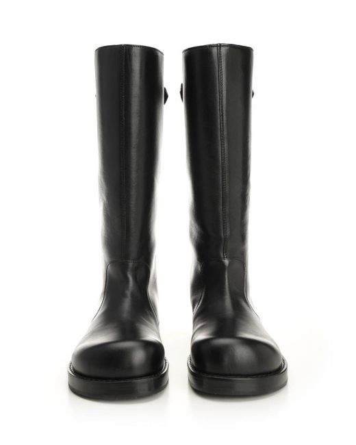 Acne Black Leather Boots