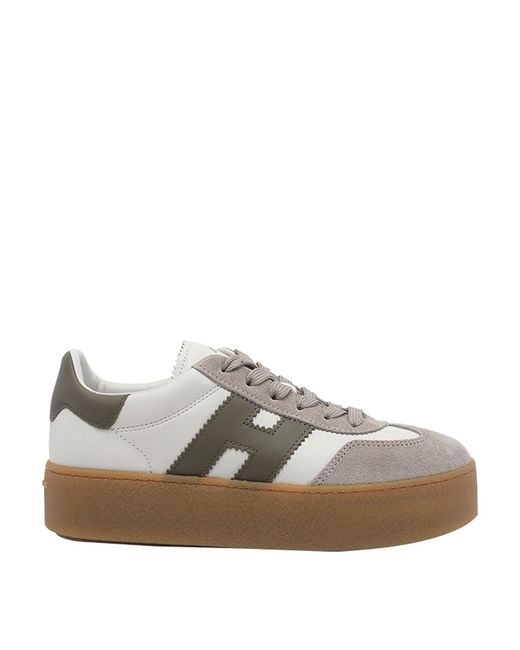 Hogan Gray Cool Platform Sneakers