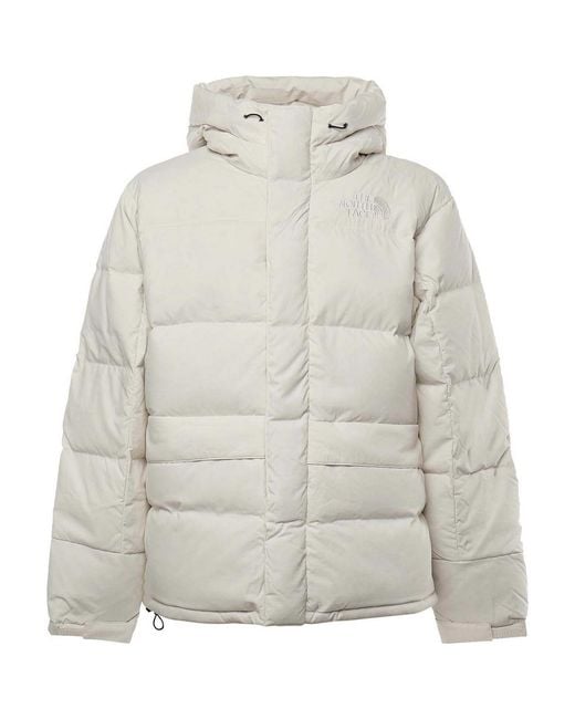 The North Face Gray Himalayan Down Parka With Logo for men