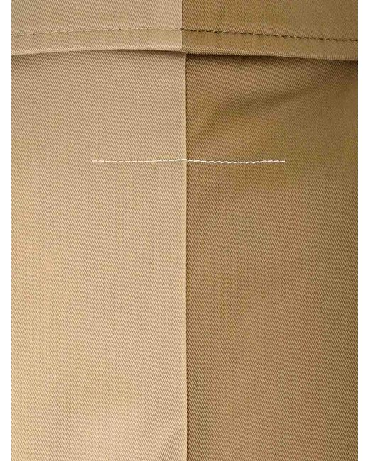 MM6 by Maison Margiela Natural Cropped Trench Coat
