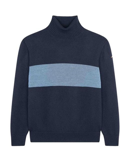 Paul & Shark Blue Paul Wool Turtleneck for men