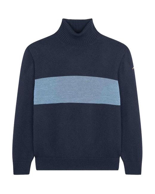 Paul & Shark Blue Paul Wool Turtleneck for men