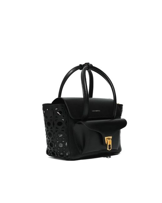 Coccinelle Black Beat Double Monogram Small Bag
