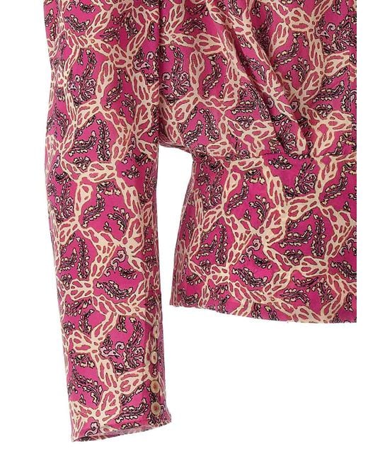 Isabel Marant Red Zagra Blouse