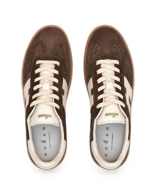 Hogan Brown Cool Sneakers for men