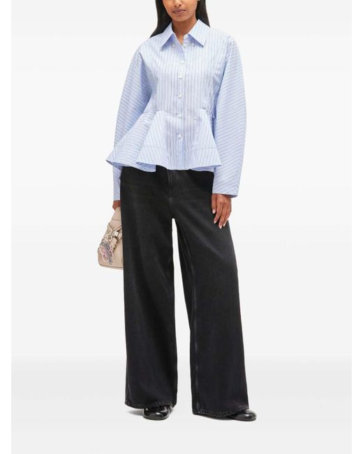 Ganni Blue Shirt