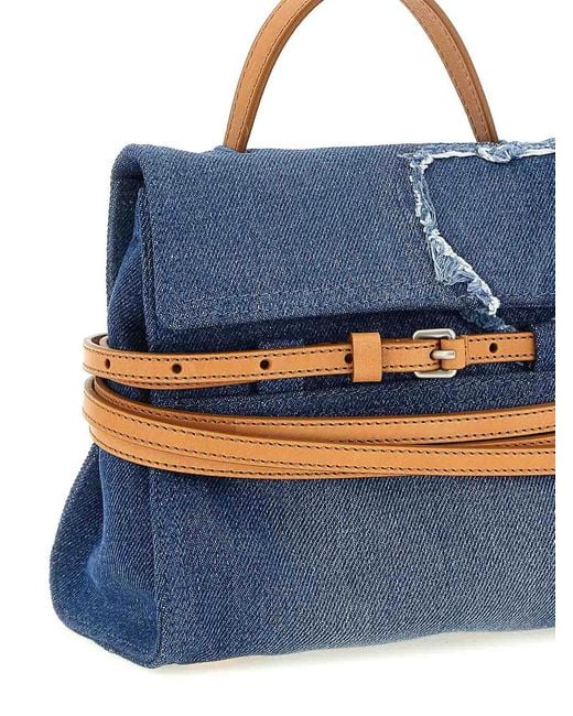 Moschino Blue Tie Me Handbag