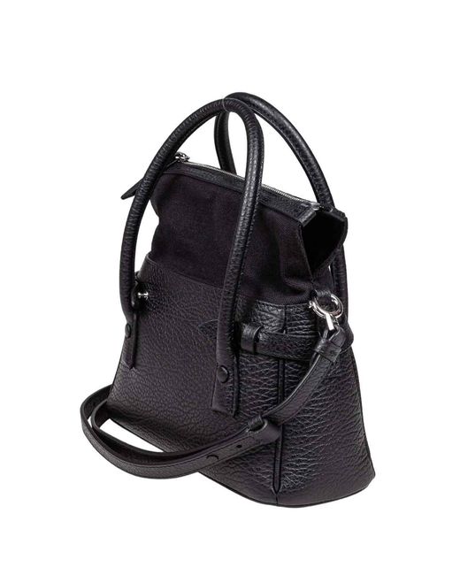 Maison Margiela Black Leather Handbag