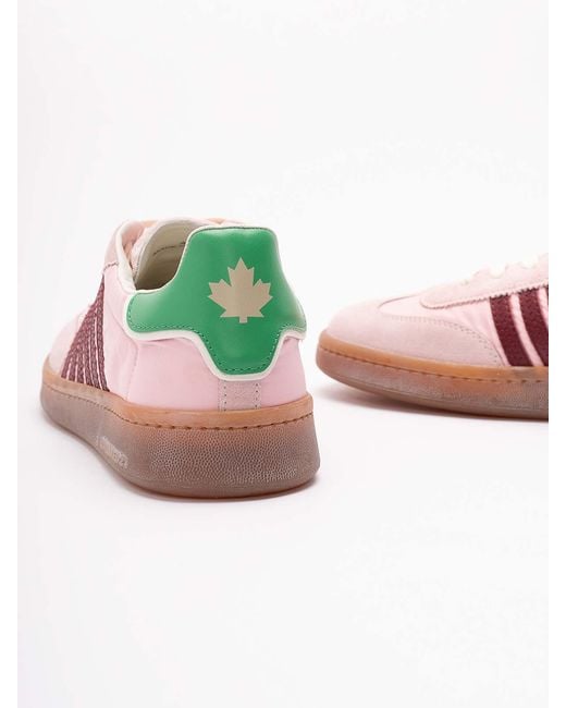 DSquared² Pink Nylon Boxer Sneakers for men