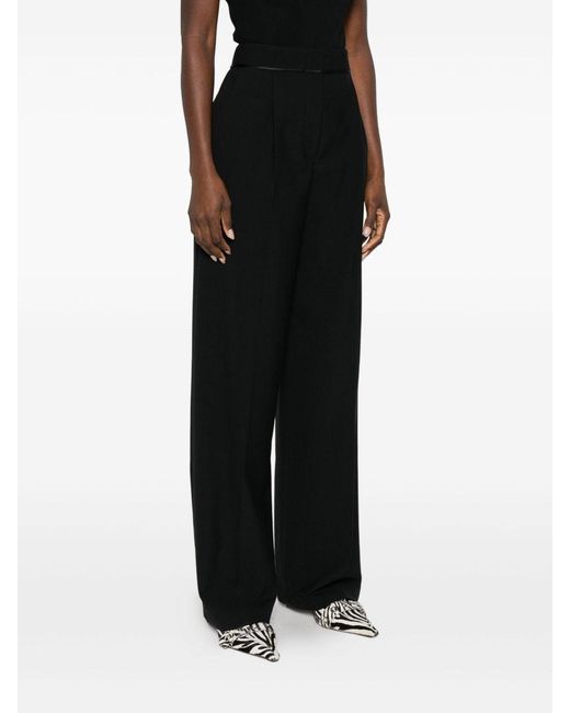 Forte_forte Black Wool Blend Trousers