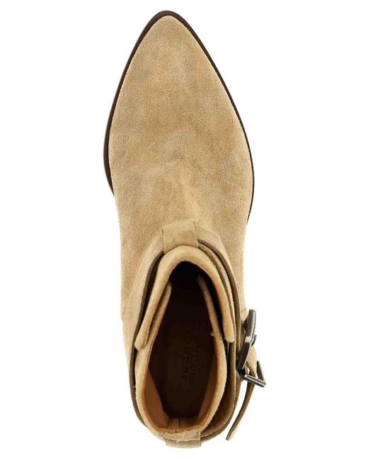 Isabel Marant Natural Deivy Ankle Boots