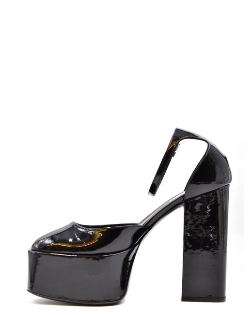 Paris Texas Black Sandals