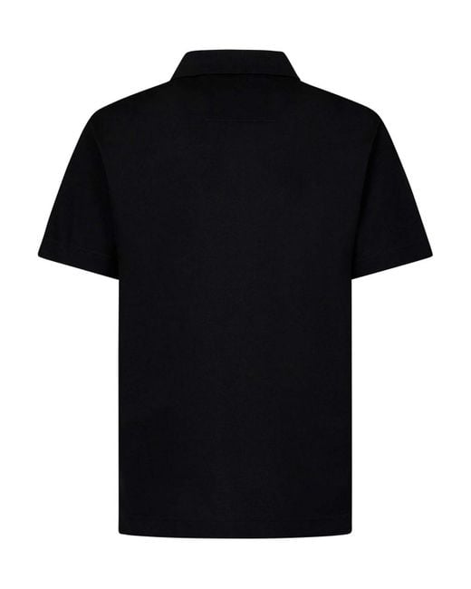 Givenchy Black Short-Sleeved Cotton Pique Polo Shirt W for men