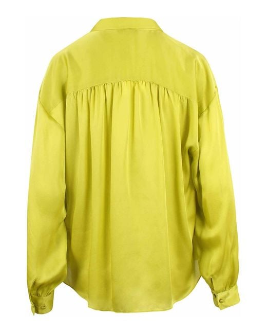 Camicetta Di Seta Gesture di Ulla Johnson in Yellow
