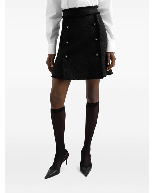 Dolce & Gabbana Black Short Skirts