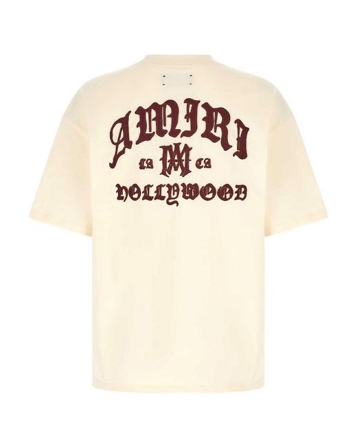 Amiri White Hollywood T-Shirt for men