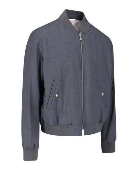 Thom Browne Blue Bomber for men
