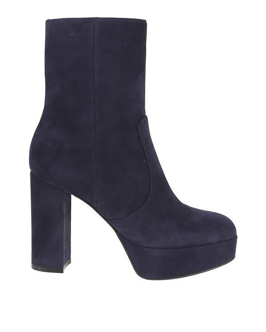 Gianvito Rossi Blue Ankle Boot
