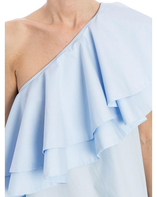 Vivetta Blue Pernice Bianca Top