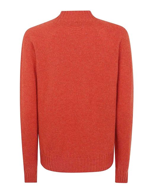 Drumohr Red Round Neck Sweater